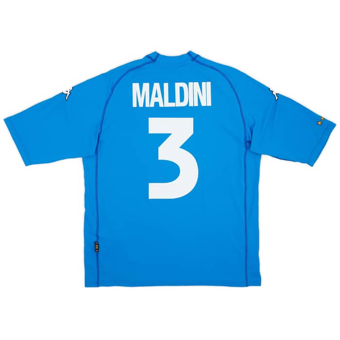 2000-01 Italy Home Shirt Maldini #3 (XXL)