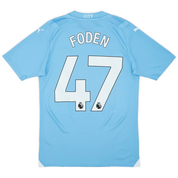 2023-24 Manchester City Home Shirt Foden #47 - 9/10 - (S)