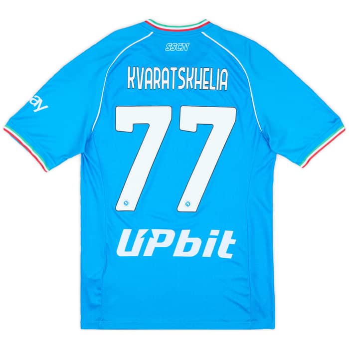 2023-24 Napoli Home Shirt Kvaratskhelia #77