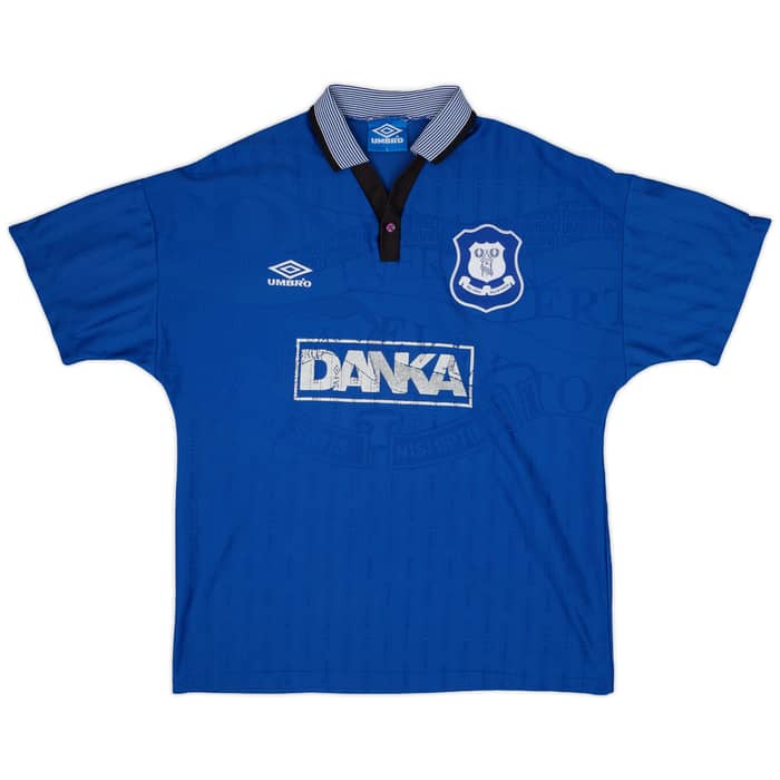1995-97 Everton Home Shirt Ferguson #9 - 6/10 - (L)