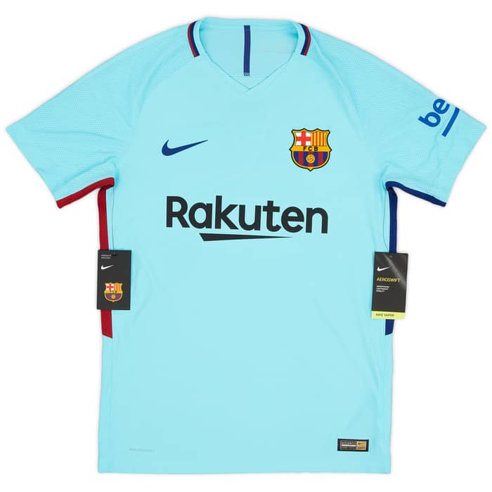 2017-18 Barcelona Authentic Away Shirt Messi #10