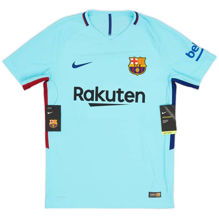 2017-18 Barcelona Authentic Away Shirt Pique #3