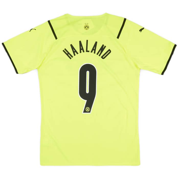 2021-22 Borussia Dortmund Player Issue Home European Shirt Haaland #9