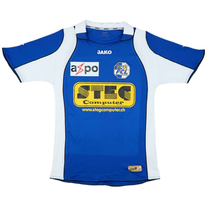 2007-08 FC Luzern Home Shirt Lustrinelli #16 - 7/10 - (S)