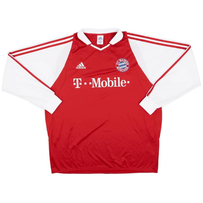 2003-04 Bayern Munich Home L/S Shirt Ballack #13 - 7/10 - (XL)
