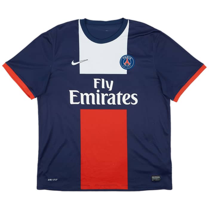 2013-14 Paris Saint-Germain Home Shirt Beckham #32 - 6/10 - (XL)