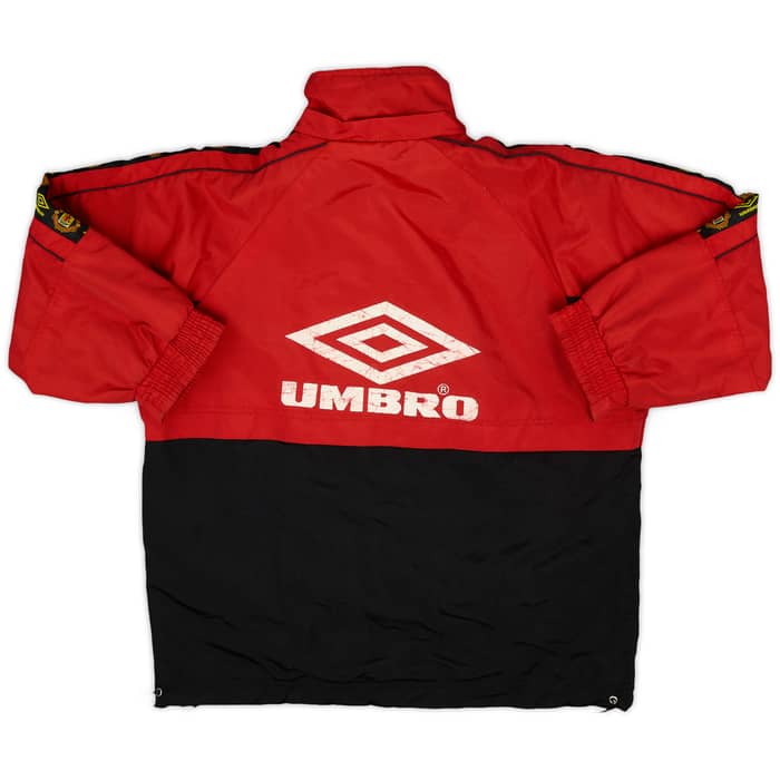 1995-97 Manchester United Umbro Bench Coat - 7/10 - (S)