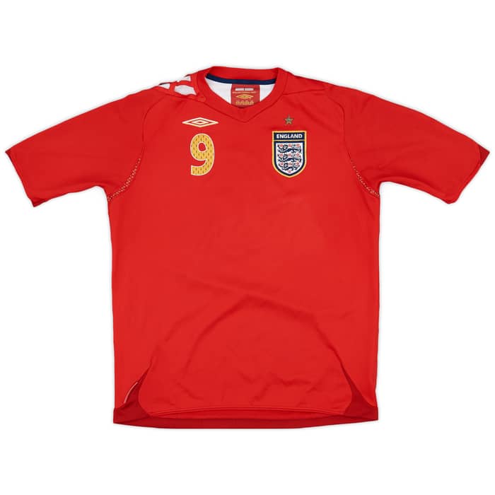 2006-08 England Away Shirt Rooney #9 - 7/10 - (XL.Boys)