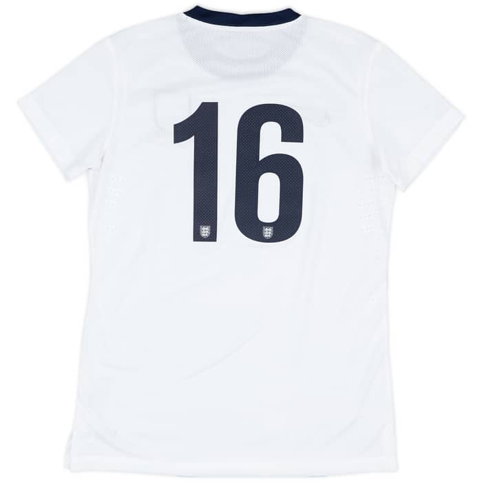 2013 England Women Match Issue Home Shirt #16