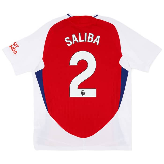 2024-25 Arsenal Authentic Home Shirt Saliba #2