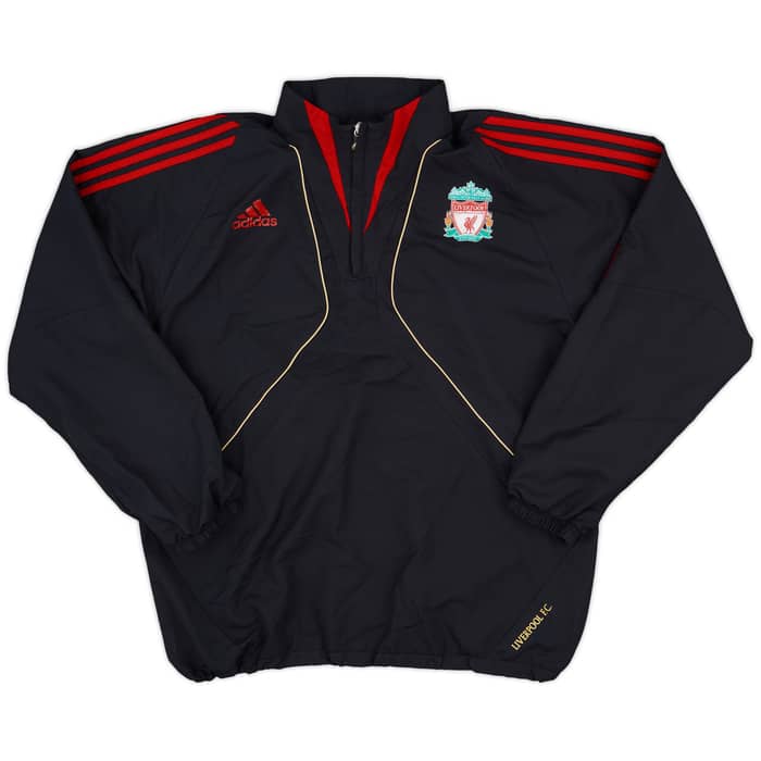 2009-10 Liverpool adidas 1/4 Zip Track Jacket - 9/10 - (L/XL)