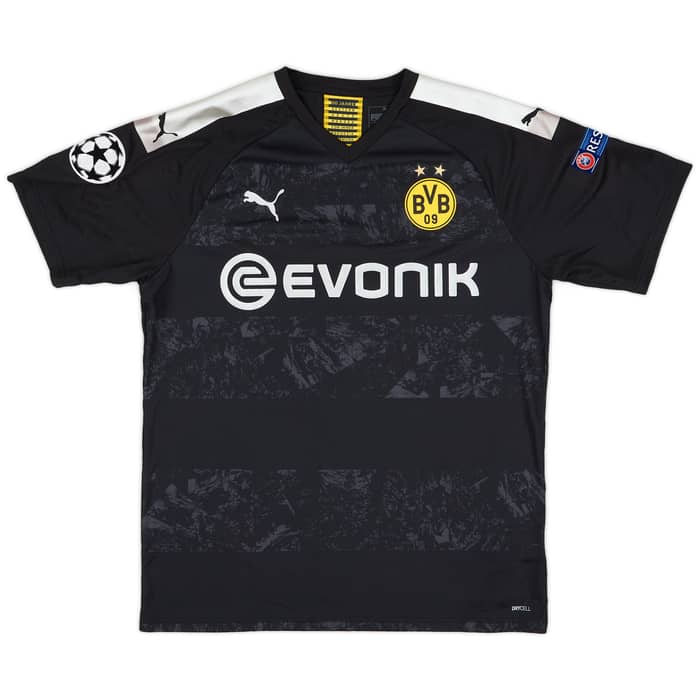 2019-20 Borussia Dortmund Player Issue Champions League Away Shirt Zagadou #2