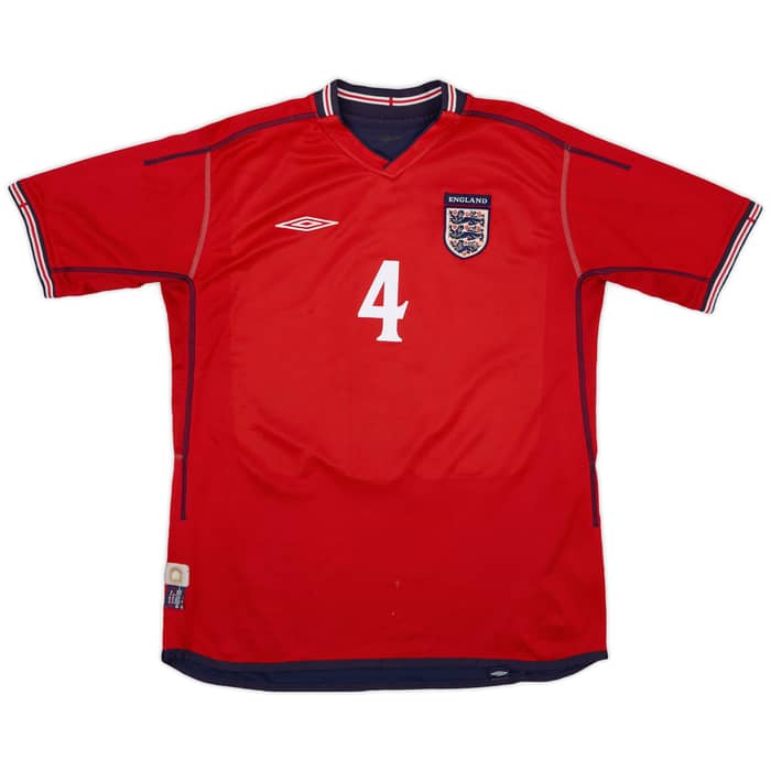 2002-04 England Away Shirt Gerrard #4 - 5/10 - (L)