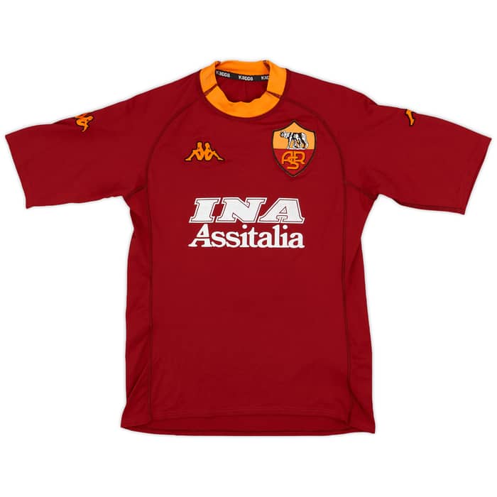 2000-01 Roma Home Shirt Nakata #8 - 6/10 - (S)