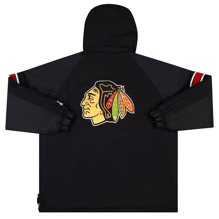 1990s Chicago Blackhawks Starter Rain Coat L