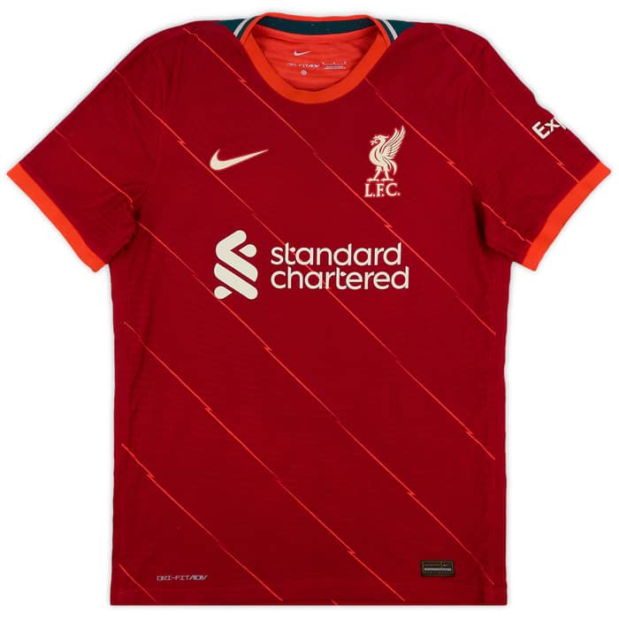 2022-23 Liverpool Authentic Home Shirt Virgil #4 - 8/10 - (M)