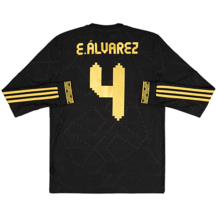 2025 Mexico Authentic Gold Cup L/S Shirt E.Alvarez #4