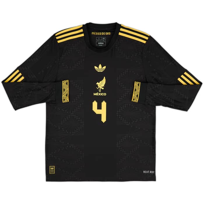 2025 Mexico Authentic Gold Cup L/S Shirt E.Alvarez #4
