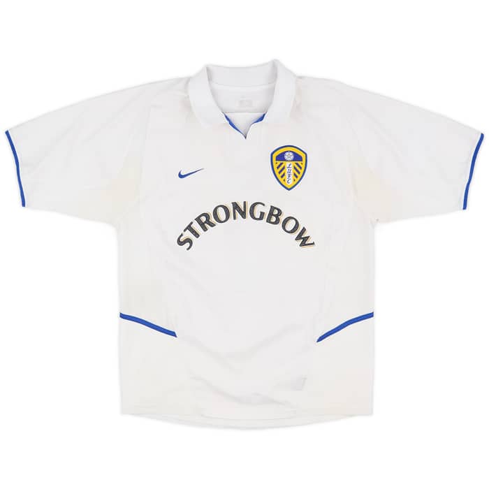 2002-03 Leeds United Home Shirt Radebe #5 - 7/10 - (L)