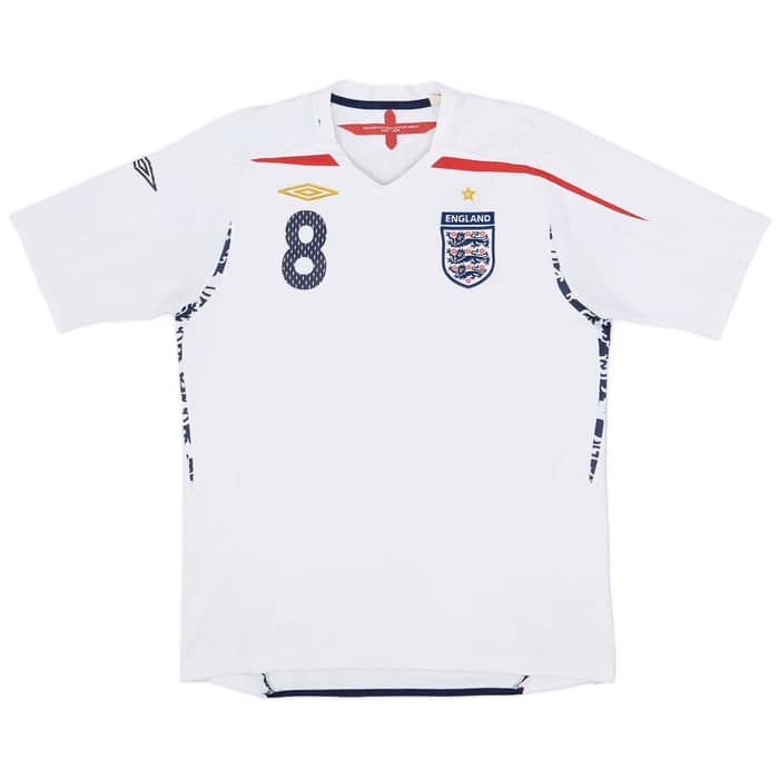 2007-09 England Home Shirt Lampard #8 - 6/10 - (L)