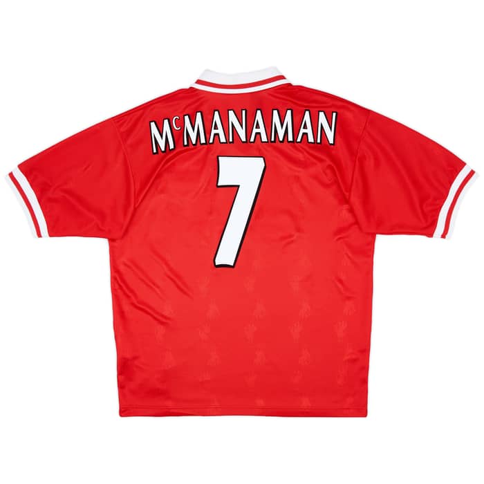 1996-98 Liverpool Home Shirt McManaman #7 - 8/10 - (L)