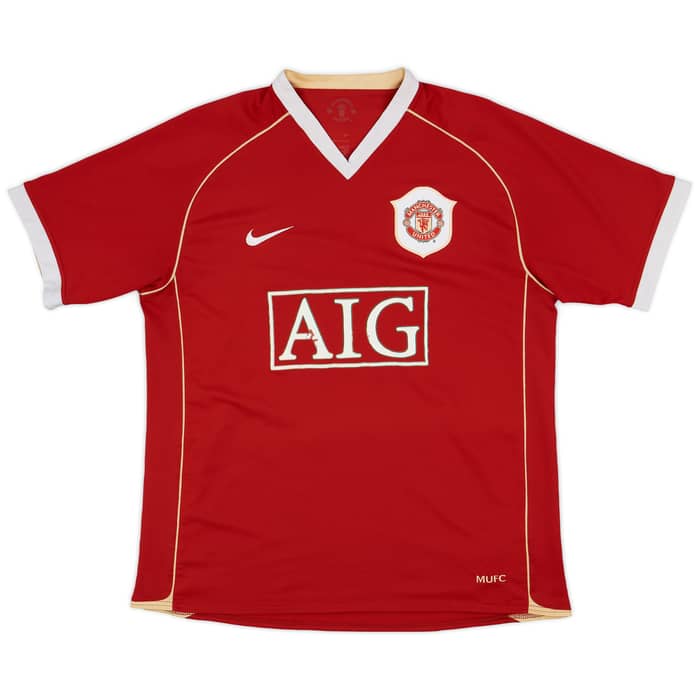 2006-07 Manchester United Home Shirt Solskjaer #20 - 5/10 - (L)