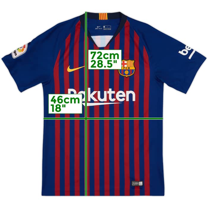 2018-19 Barcelona Home Shirt Messi #10 - 9/10 - (S)