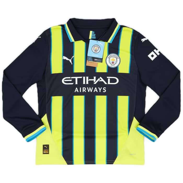 2024-25 Manchester City Away L/S Shirt Haaland #9 (KIDS)