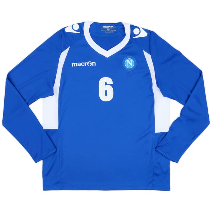 2014-15 Napoli Player Issue Training L/S Tee # - 7/10 - (XL)