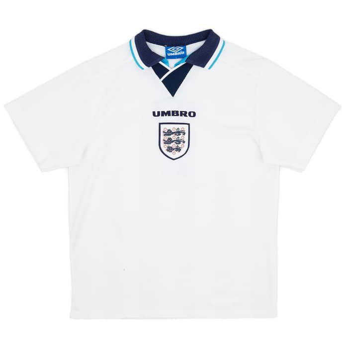 1995-97 England Home Shirt #7 - 7/10 - (L)