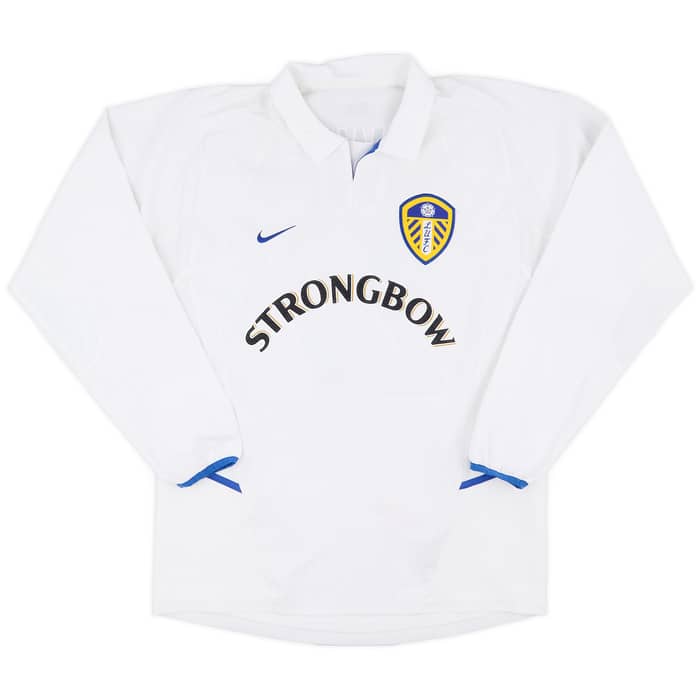 2002-03 Leeds United Home L/S Shirt Fowler #27 - 8/10 - (M)