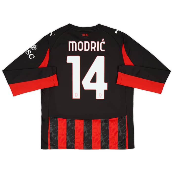 2025-26 AC Milan Home L/S Shirt Modric #14