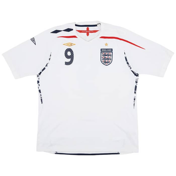 2007-09 England Home Shirt Rooney #9 - 6/10 - (XL)