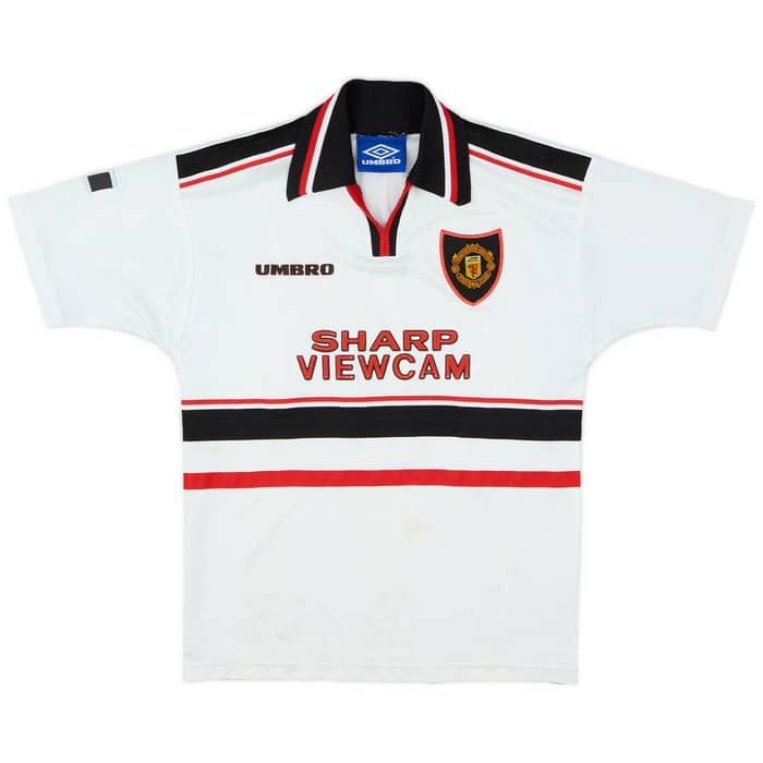 1997-99 Manchester United Away Shirt Cole #9 - 5/10 - (M.Boys)