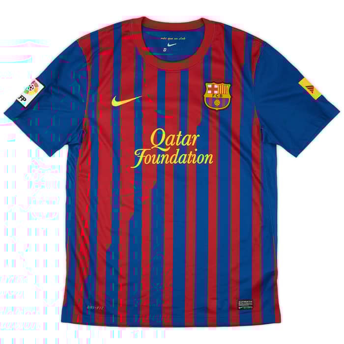 2011-12 Barcelona Home Shirt #7 - 8/10 - (M)