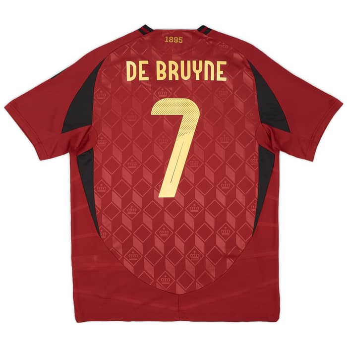 2024-25 Belgium Authentic Home Shirt De Bruyne #7