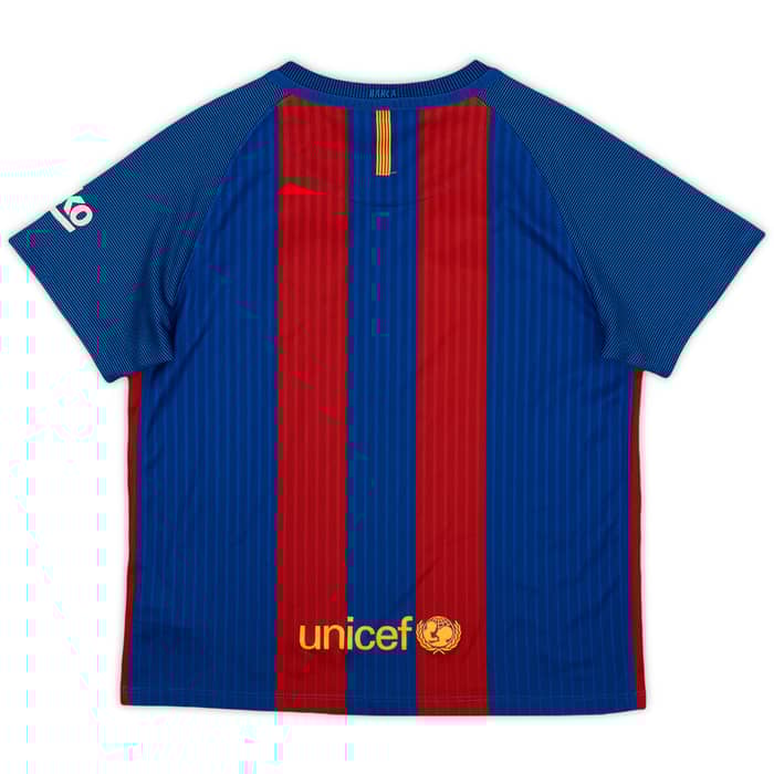 2016-17 Barcelona Home Shirt - 8/10 - (S.Boys)