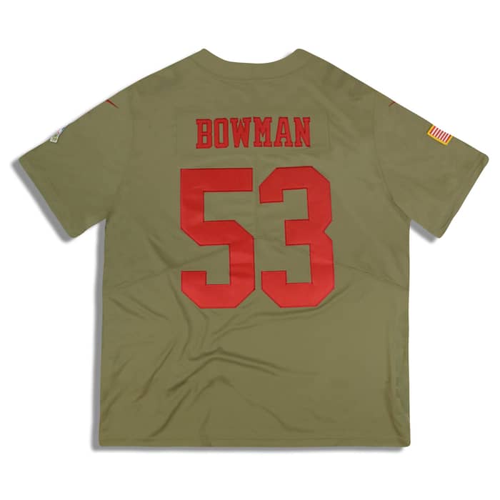 2017 San Francisco 49ers Bowman #53 Salute To Service Nike Limited Jersey (Alternate) XXL - W/Tags
