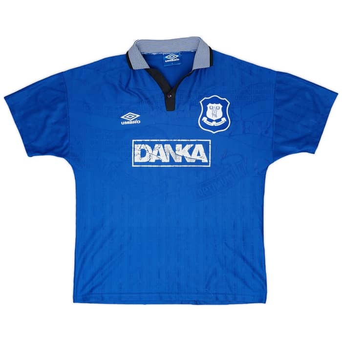 1995-97 Everton Home Shirt Ferguson #9 - 6/10 - (L)