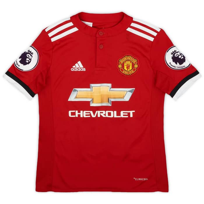 2017-18 Manchester United Home Shirt Martial #11 - 9/10 - (S.Boys)
