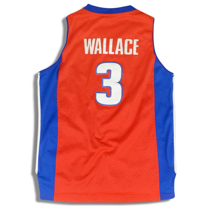 2005-06 Detroit Pistons Wallace #3 Reebok Swingman Jersey (Alternate) Y