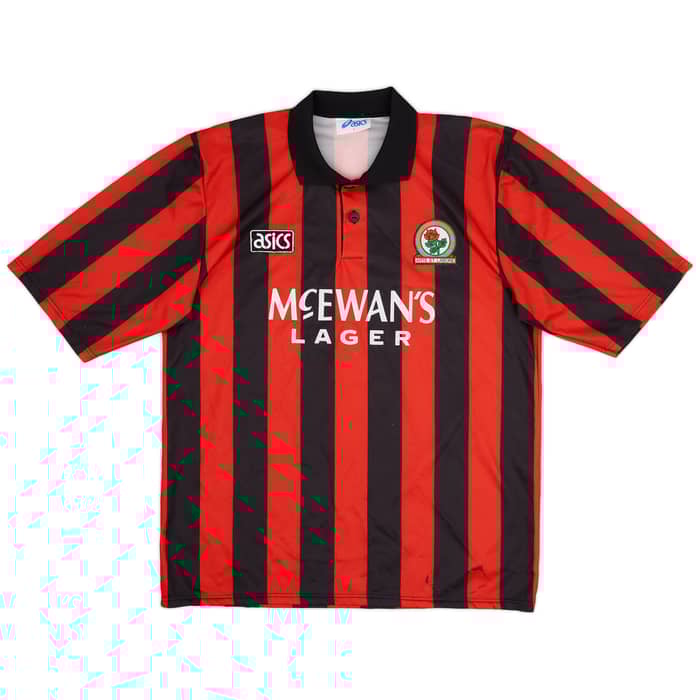 1994-95 Blackburn Away Shirt Shearer #9 - 6/10 - (L)
