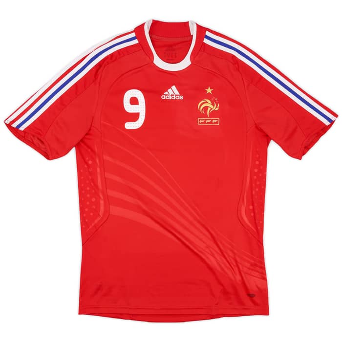 2007-08 France Away Shirt Benzema #9 - 7/10 - (S)