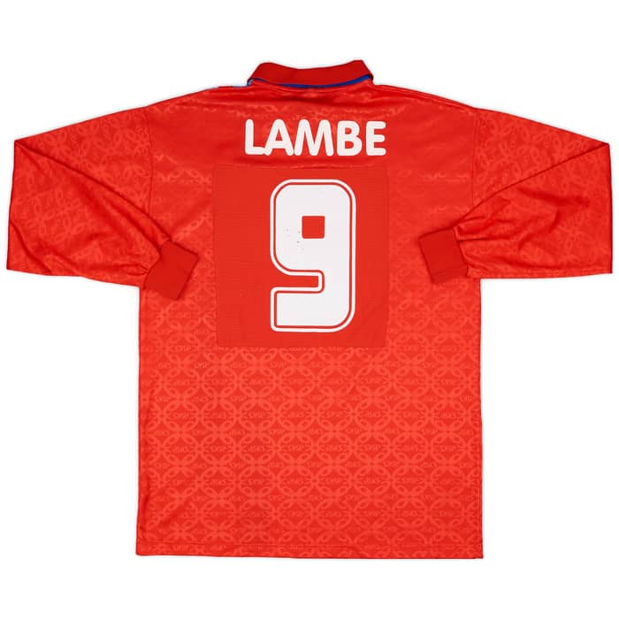 1995-96 SPAL Third L/S Shirt Lambe #9 - 5/10 - (XL)
