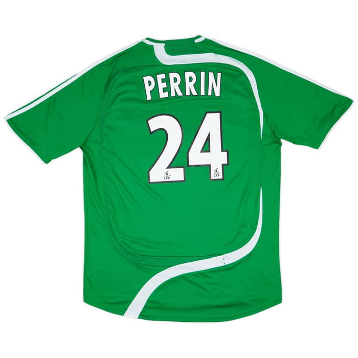 2007-08 Saint Etienne Home Shirt Perrin #24 - 6/10 - (XL)