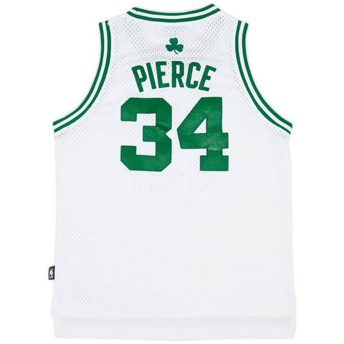 2006-10 Boston Celtics Pierce #34 adidas Swingman Home Jersey - 6/10 - (L.Boys)