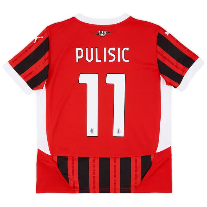 2024-25 AC Milan Home Shirt Pulisic #11 (KIDS)