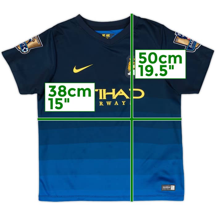 2014-15 Manchester City Away Shirt Kompany #4 - 10/10 - (5-6 Years)