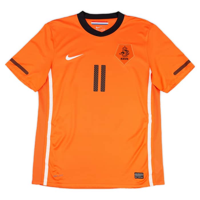 2010-11 Netherlands Home Shirt Robben #11