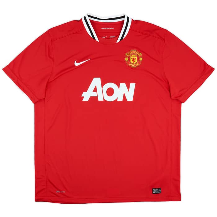 2011-12 Manchester United Home Shirt Vidic #15 - 8/10 - (XXL)